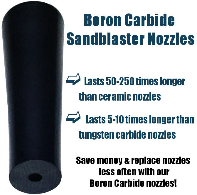 Boron Carbide Sandblaster Nozzles One Of The Longest Lasting